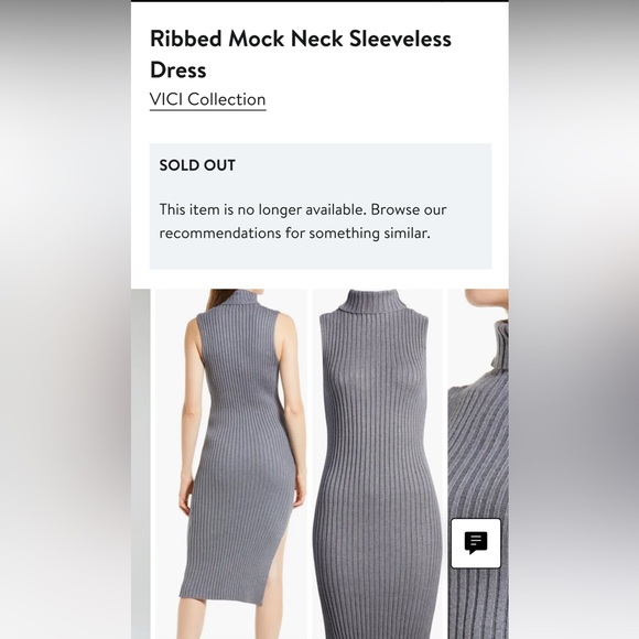 Vici Small Ribbed Knit Sweater Dress - Picture 8 of 9